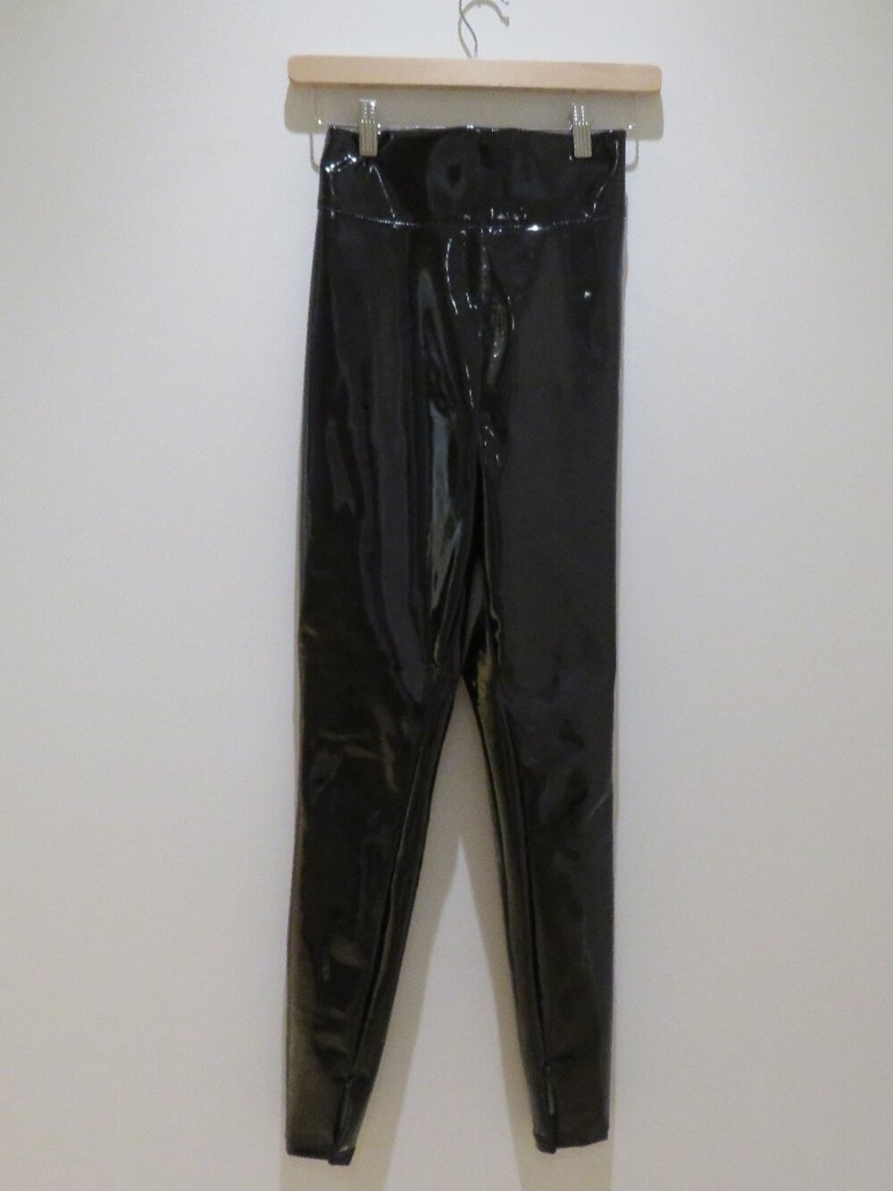 HOUSE OF CB Harmony Black Patent Vinyl High Waisted Pants XS Baddie Mob Wives - Picture 3 of 13